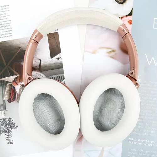 Miniatura 44 de Almohadillas para los oídos para Bose QuietComfort 45 QC45 QC35 ii QC35, cojines de cuero de piel de cordero para auriculares profesionales, QC45