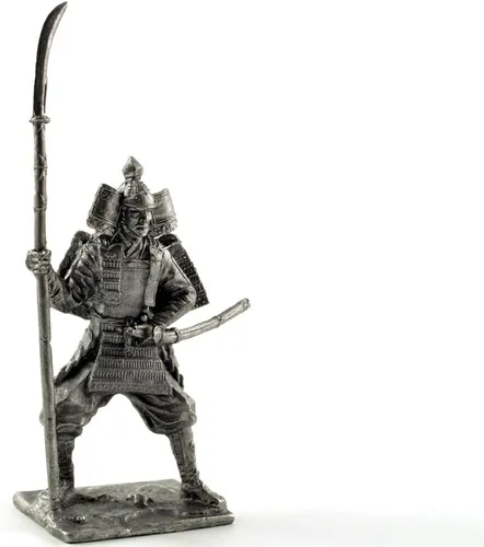 Miniatura 6 de General chino, dinastía Han. Escultura de metal. Colección 2.126 in (escala 1/32) Figura miniatura. Soldados de juguete de lata