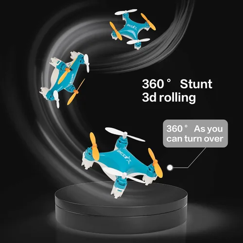 Miniatura 5 de Drone Mini Aviones de Control Remoto Nuevo Juguete para Niños Micro Aviones Altura Fija Quadcopter Gadget Electrónico (Versión Doble Batería-Negro)