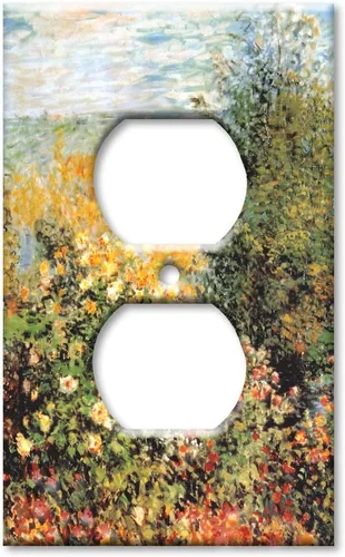 Miniatura 5 de Art Plates - Monet: Stiller Winkle - Placa decorativa de pared de metal con palanca de 1 banda - Cubierta de placa de interruptor de luz de una