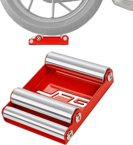 Miniatura 7 de JFG RACING Soporte de limpieza de ruedas para motocicletas, (motocicletas < 220 kg y ancho de neumático < 180 mm) Soporte de rodillo de paddock