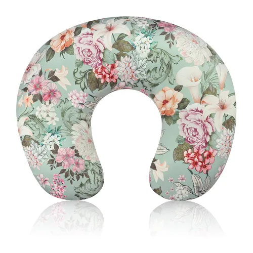 Funda de almohada de lactancia para bebés, niñas y niños, funda de almohada verde para lactancia, funda de almohada elástica extraíble para recién