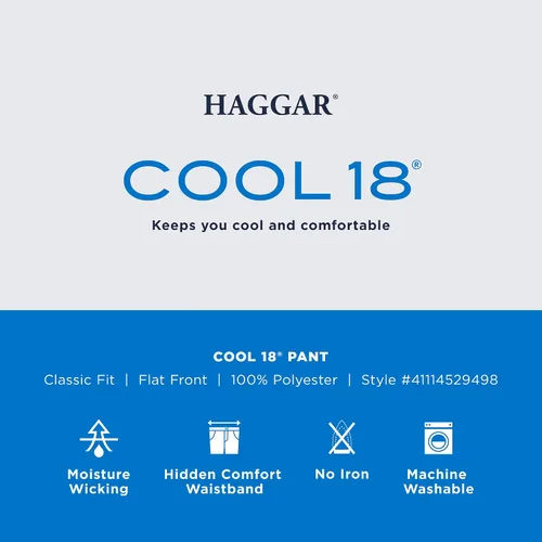 Miniatura 5 de Haggar 41114529498 Cool 18 - Pantalón para hombre