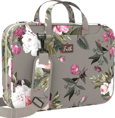 Miniatura 11 de DEHITE Bible Cover Case for Women – Floral Black Bible Bag Carrying Case – Messenger Bag
