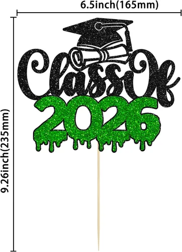 Miniatura 2 de 1 pieza de decoración de pastel de graduación 2023 con purpurina de felicitaciones 2023 para pastel de graduación 2023 temática de graduación