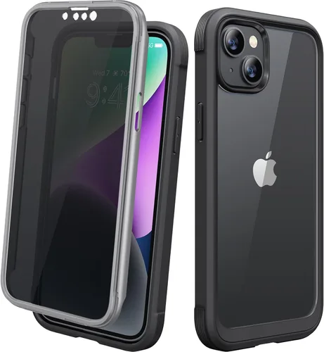 Miniatura 155 de Diaclara - Funda compatible con iPhone 11, carcasa resistente de cuerpo completo con protector de pantalla integrado sensible al tacto y Transparente