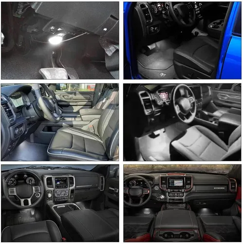 Miniatura 6 de Luces LED para alfombrilla interior y para salpicadero para Dodge Durango Nitro Ram 1500 2500 3500 1500 Classic LED Ensamblaje de lámpara