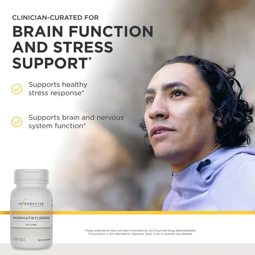 Miniatura 2 de Integrative Therapeutics Fosfatidilserina - Suplemento de apoyo para la función cognitiva y el estrés mental* - derivado de lecitina de girasol - 60