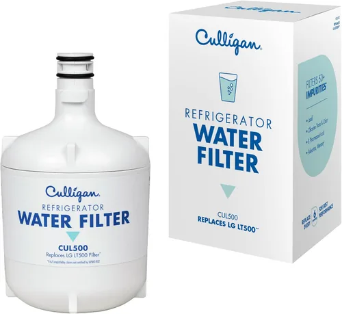 Culligan Filtro de agua de repuesto para refrigerador CUL500 para filtro de agua LG (LT500P) reemplazar cada 6 meses, paquete de 1