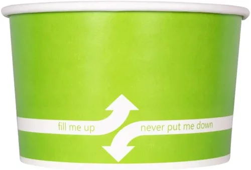 Miniatura 21 de Karat [227 ml - 1000 uds] Tazas de helado de papel y cuencos de sopa para alimentos calientes/fríos - Ideal para sopa, helado, yogur y aperitivos