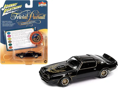 Miniatura 2 de Johnny Lightning - Trivial Pursuit 1977 Pontiac Trans Am w/Ficha de Poker