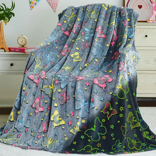 Miniatura 14 de inhand Juguetes de unicornio azul que brillan en la oscuridad para manta, regalos de unicornio para niñas de 1, 2, 3, 4, 5, 6, 7, 8, 9, 10, 11, 12