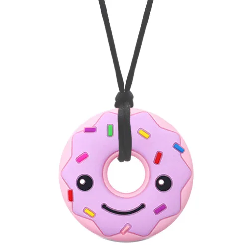 Maberry - Collar sensorial masticable para niños y adultos, juguetes masticables de silicona para autismo, ansiedad, TDAH, SPD o necesidades