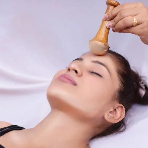 Miniatura 5 de Kansa Wand Masajeador facial y de pies, beneficios ayurvédicos del bronce, restaurando el brillo a través de la desintoxicación (pequeño)