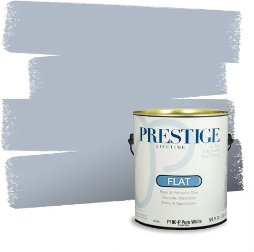 Miniatura 773 de Pintura Exterior + imprimación PRESTIGE, todo-en-uno, 1 galón, acabado mate, color comparable al Valspar* Royal Gray* VS151-Gris real