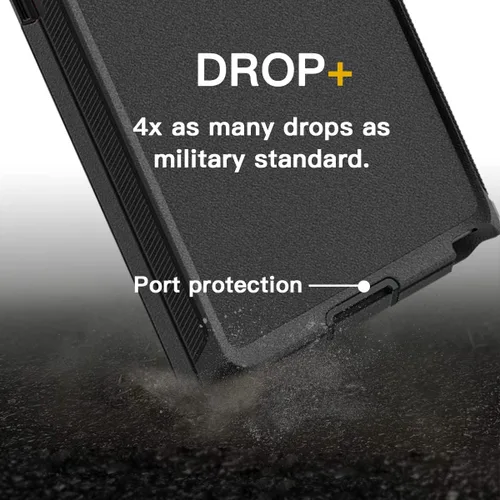 Miniatura 4 de AICase Funda para Galaxy S22 Ultra con protector de pantalla, protección contra caídas, resistente, a prueba de golpes y polvo, 3 capas, resistente