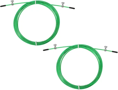 Miniatura 15 de PATIKIL Cable de repuesto de cuerda de salto de velocidad, alambre de acero de cuerda de salto profesional Reemplazar para cuerdas de salto de alta
