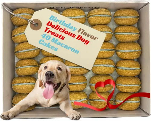 Miniatura 22 de Bonne et Filou Golosinas para perros, pasteles de mantequilla de maní, regalo de cumpleaños para perros de raza mediana a grande – Pasteles