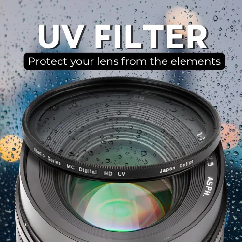 Miniatura 3 de Kit de filtros de 3 piezas con revestimiento múltiple de 2.283 in (UV-CPL-FLD) para DSLR Canon EOS Rebel 70D 77D 80D 90D T8i T7 T7i T6i T6s T6 T5i