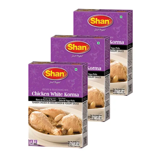 Miniatura 17 de Shan Korma Recipe and Seasoning Mix 1.76 oz (50g) - Spice Powder for Traditional Meat in Yogurt Sauce - Suitable for Vegetarians - Airtight Bag in a