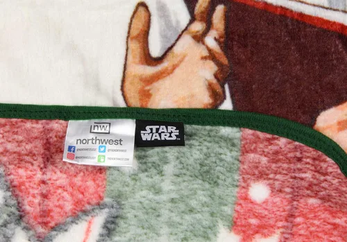 Miniatura 2 de Northwest Manta de felpa con diseño de Star Wars Holiday Chorus Carolers 46 x 60 pulgadas (117 cm x 152 cm)