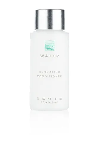 Zents Acondicionador de agua hidratante (tamaño de viaje), color seguro y sin sulfatos con manteca de karité orgánica y aceite de jojoba para todo