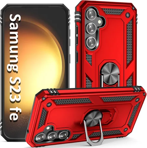 Miniatura 24 de ADDIT Funda S23 para Samsung Galaxy S23 de 6.1 pulgadas, con anillo de soporte, soporte ajustable, grado militar, protección resistente, a prueba