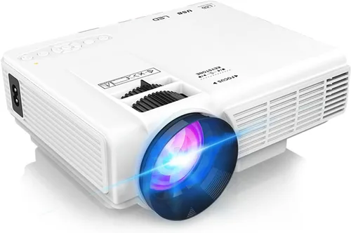【Licencia oficial de Netflix】Mini proyector inteligente PANSEBA con 1080P HD, WiFi 5G y Bluetooth de 2 vías, proyector de películas portátil al aire