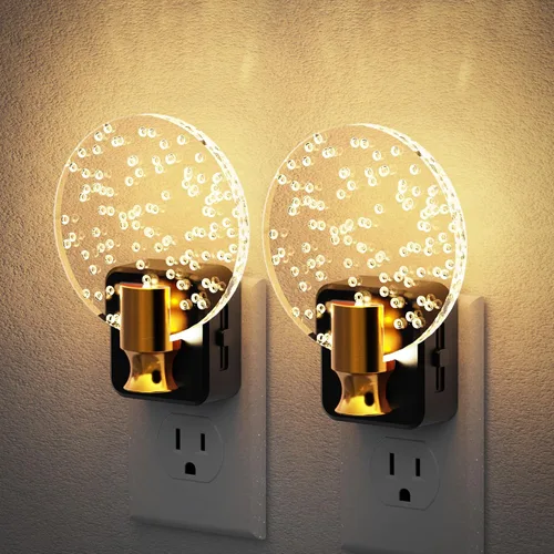 Miniatura 27 de JandCase Luz Nocturna, Luces Nocturnas Cambiantes de Color Enchufables en la Pared, Luz Nocturna RGB con Sensor de Luz, Luz Nocturna Enchufable