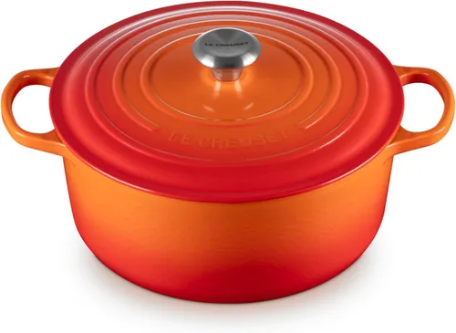 Miniatura 47 de Le Creuset Horno holandés redondo de hierro fundido esmaltado, 4.5 cuartos de galón, Marsella Marseille