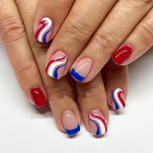 Miniatura 8 de Uñas largas a presión, uñas postizas cuadradas de punta francesa, uñas acrílicas, punta de ataúd, uñas adhesivas de cobertura completa, uñas