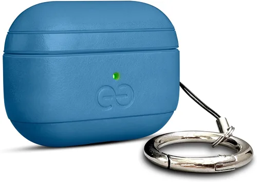 Miniatura 69 de Dreem Om - Funda para estuche con clip para llavero compatible con AirPods 1 y 2, funda de cuero vegano para Airpods para hombres y mujeres, Negro