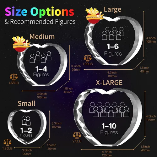 Miniatura 6 de Foto de cristal 3D, regalos únicos personalizados con tu propia foto para él/ella, mamá, papá, mujeres, hombres, imagen grabada con láser 3D, imagen