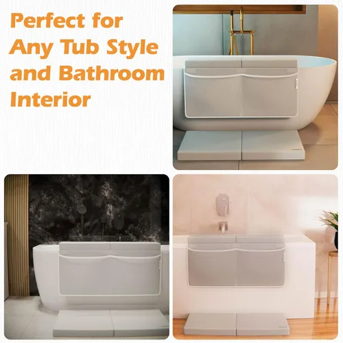 Miniatura 8 de Rodillera Premium para Baño, Juego de Rodillera para Baño de Bebé y Almohadilla de Apoyo para Codo, Almohadilla para Arrodillarse al Bañar al Bebé