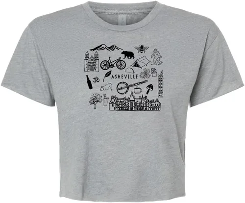 Miniatura 44 de Cute Women's Screen Location Printed Crop Tee, Shirts With Sayings