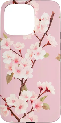 Miniatura 30 de Funda rosa pastel con patrón Japanese Cherry Blossom Floral Flower para iPhone 14 Pro