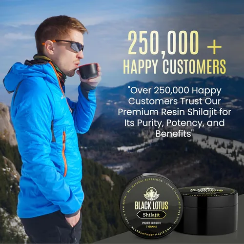 Miniatura 9 de Black Lotus Pure Shilajit Resina, 0.27 oz, 100% Shilajit natural puro para hombres y mujeres con aminoácidos, 175 mg de ácido fúlvico, 85 minerales