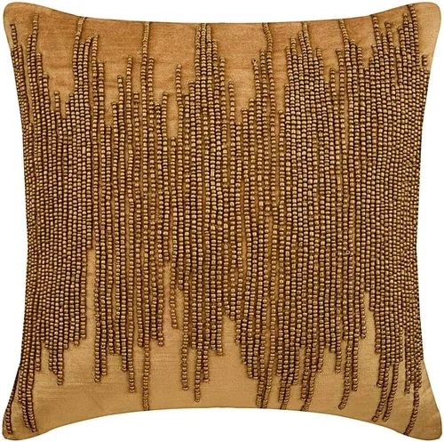 Miniatura 10 de The HomeCentric Fundas de almohada, 12 x 12 pulgadas, cuadradas, decorativas, fundas de almohada de terciopelo Chartreuse con cuentas grises
