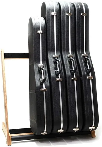 Miniatura 4 de Ruach GR-2 - Soporte y soporte personalizable para guitarras y estuches (5 vías), color abedul