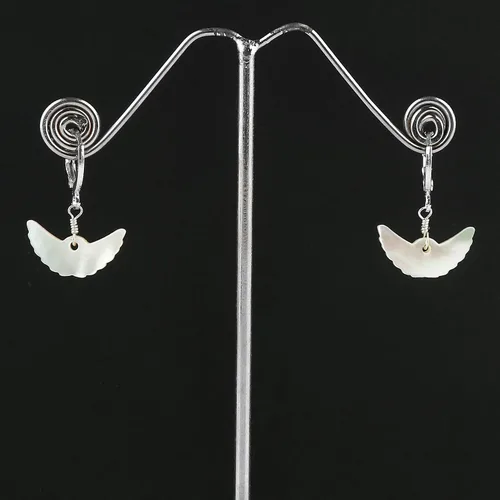 Miniatura 67 de Aretes de aro de cristal afganita natural Piedras afganas de alto grado Aretes chapados en plata Gota lisa Joyas de piedras preciosas hechas