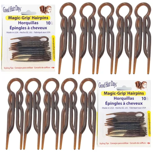 Miniatura 8 de Good Hair Days Juego de 10 horquillas Magic-Grip - Negro