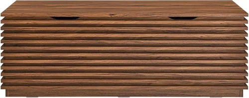 Miniatura 4 de Modway Render - Banco de almacenamiento de grano de madera de 47 pulgadas en nogal