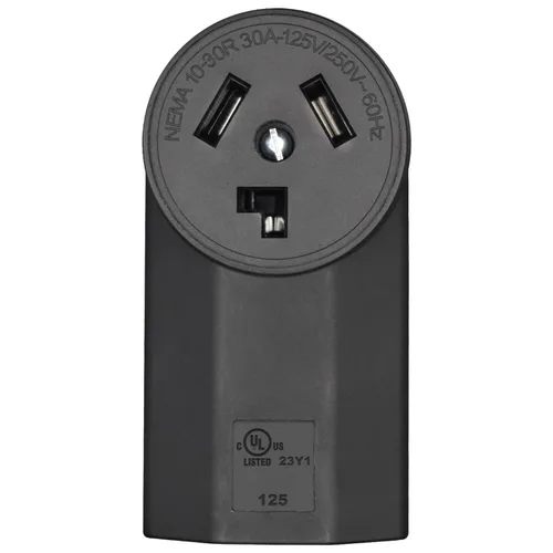 Miniatura 11 de Micmi NEMA 6-30R Receptáculo de alimentación de 2 polos y 3 cables de montaje en superficie, grado industrial 30A 125/250 V, certificación UL, negro