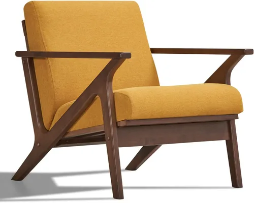 Miniatura 6 de Zola Mid Century Modern Accent Chair Arm Chair: la lectura perfecta, sala de estar y sillas de dormitorio para uso moderno de muebles domésticos