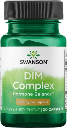 Swanson Dim Complex (diindolilmetano) 100 miligramos 30 cápsulas (1 paquete)