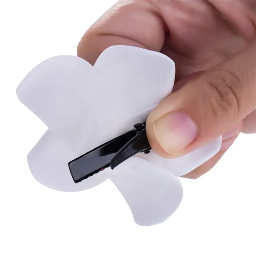 Miniatura 9 de 50 pinzas para el cabello de 2.5 pulgadas de espuma hawaiana Frangipani artificial de plumeria para el hogar, novia, boda, fiesta tropical, Mezcla