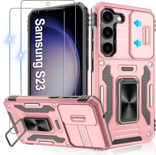 Miniatura 257 de Gritup para Samsung Galaxy S22 Funda con protectores de pantalla HD de 2 paquetes y cubierta deslizante para la cámara, protección contra caídas