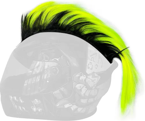 Miniatura 15 de Mohawk Peluca para decoración de casco, diseño de halcón reutilizable (casco no incluido)