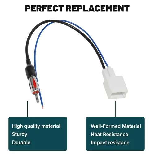 Miniatura 3 de Anina Adaptador de antena de radio para Toyota Subaru Scion 2010-2019 Radio de fábrica al mercado de accesorios Extensión aérea Cable arnés de cable