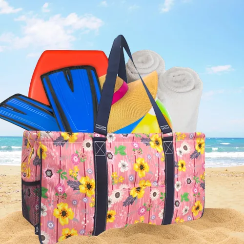 Miniatura 322 de NGIL Bolsa de comestibles reutilizable extra grande plegable de gran tamaño para comestibles, almacenamiento, picnic, playa, Bronco-negro occidental
